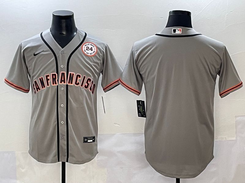 Men 2025 San Francisco Giants Blank Grey Game Nike MLB Jersey style 3->san francisco giants->MLB Jersey